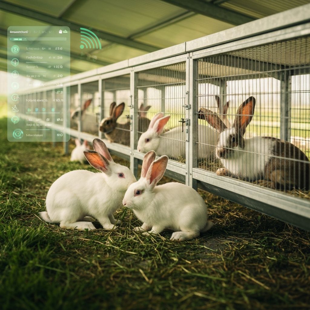 Modern rabbitry farm